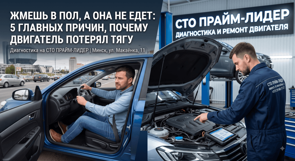 Жмешь в пол, а она не едет: 5 главных причин, почему двигатель потерял тягу gemini generated image av73kkav73kkav73